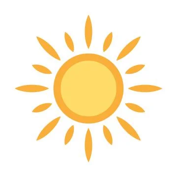 Sun icon vector for your web design, logo, UI. illustration Illustrazione stock