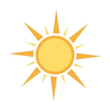 Sun icon vector for your web design, logo, UI. illustration Stock Illustration