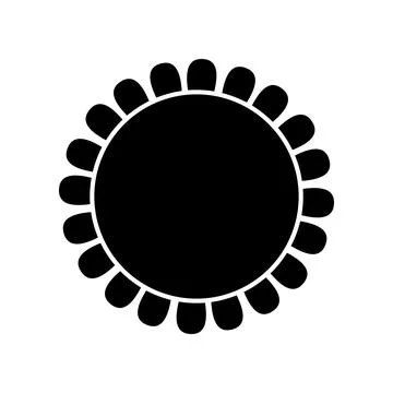 Sun icon on white. Stock Illustration