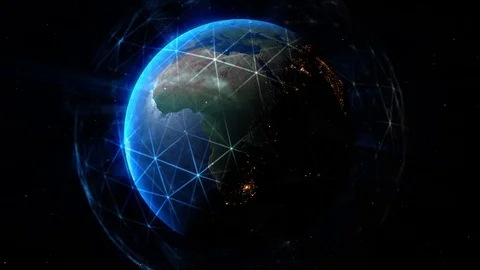 Sun illuminate the earth in outer space. Special Effects Elements in video Stock Footage 123572550