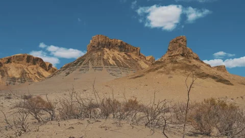 The sun illuminates the sandy canyon 스톡 동영상 247868306