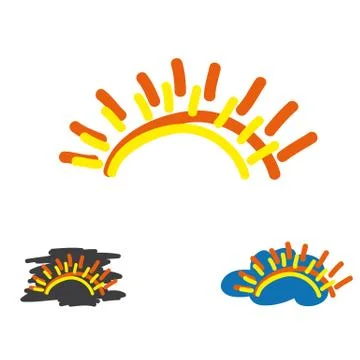 The sun Stock Illustration