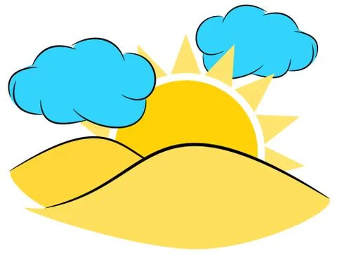 Sun illustration Stock Illustration