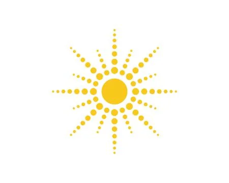 Sun illustration Logo Template Stock Illustration