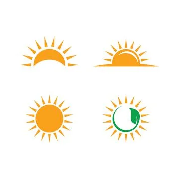 Sun ilustration design Stock Illustration