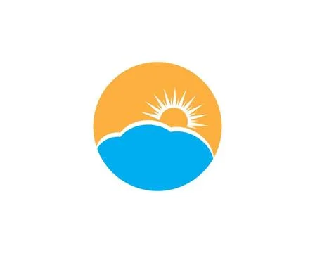 Sun ilustration logo vector icon sun ilustration logo vector icon template... Stock Photos