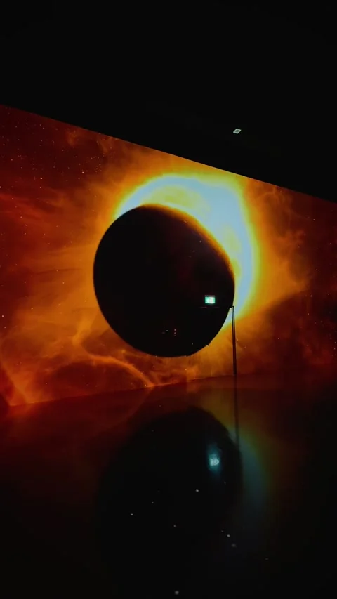 Sun Immersive Exhibition 1 Stock Footage 328849683