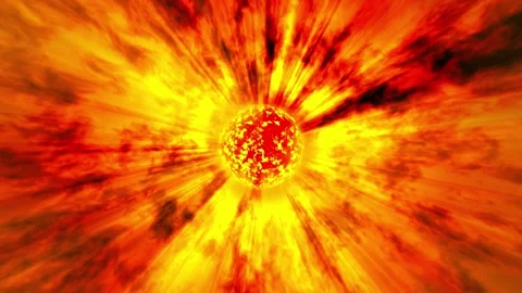 Sun Inferno with Ray Stock Footage 316287717