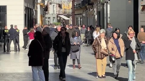 Sun invites you to take a walk in Seville, Sevilla, ES - 01 Jan 2025 Stock Footage 296688070