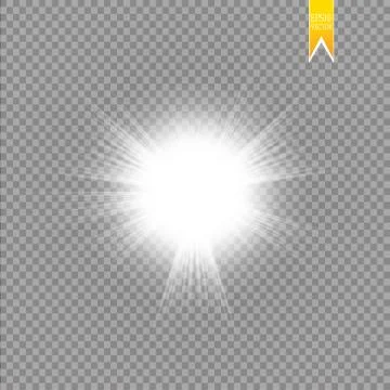 Sun isolated on transparent background. Vector illustration Stock Illustration