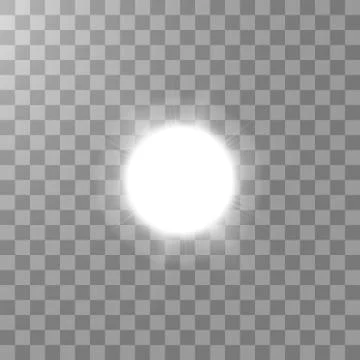 Sun isolated on transparent background. Vector illustration Stock Illustration