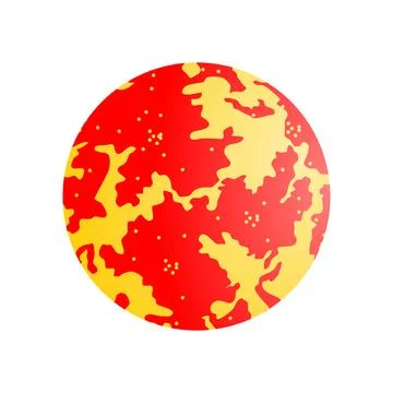 Sun isolated on white background. Stock Illustration