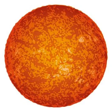 Sun, isolated on white Stock Illustration