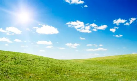 Sun landscape Stock Photos