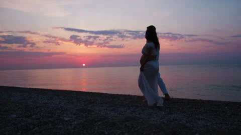 The Sun Leading The Way Of Two Lovers Stock Footage 301922826