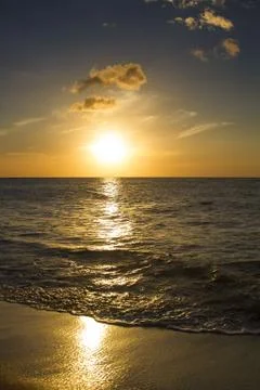 Sun leaving for the day Stock Photos