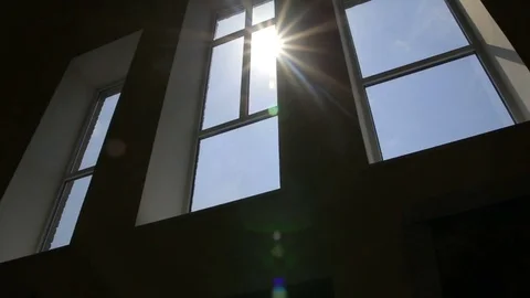 Sun light and buildings, nature, Stock Footage 83459475