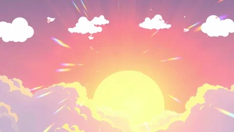 Sun light and sky scene Video stock 303813214