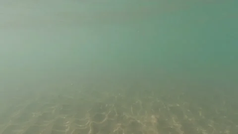 Sun light beams underwater. 4K Footage in Turkey Stock Footage 147121491