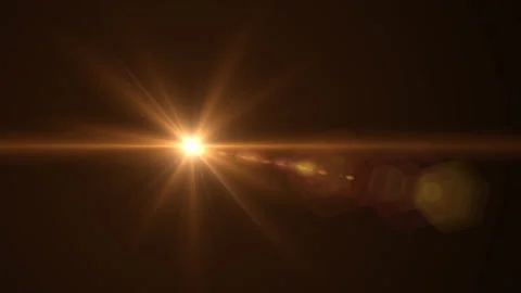 Sun light on black background Stock Footage 204058490