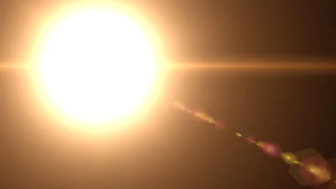 Sun light on black background Stock Footage 204058503