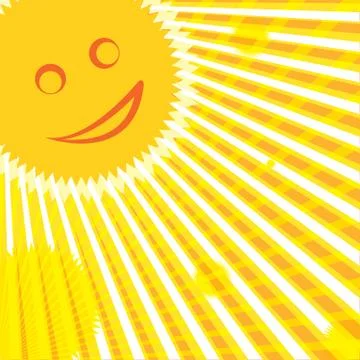 Sun with light burst abstract wallpaper Stock Illustration