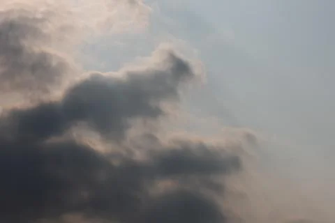 Sun light come through clouds Stock Photos