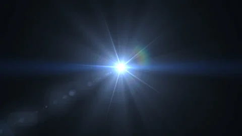 sun light lens flare effects on black ba... | Stock Video | Pond5