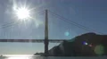 Sun light over the Golden Gate Bridge 4k or 4k+ Resolution