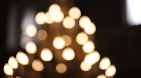 Sun light passes through the stained glass windows of the church 動画素材 65953121