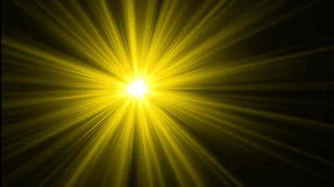 Sun light path Animation with Shimmering Light Ray Flickers. 库存影片 336183202