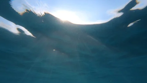 Sun Light Rays Underwater Stock Footage 105568342