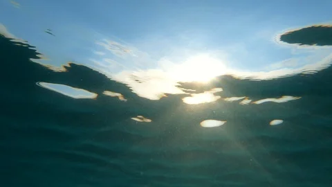 Sun Light Rays Underwater Stock Footage 105569362