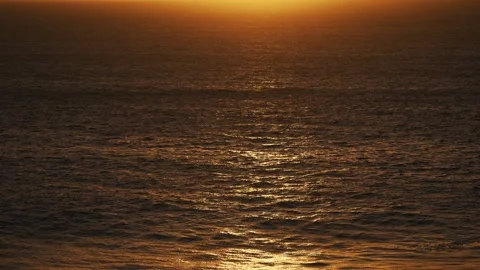 Sun light reflection on ocean water Stock Footage 261705380