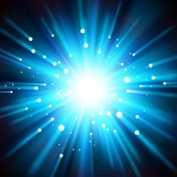Sun Light Shining From Darkness, Vector Illustration Illustrazione stock