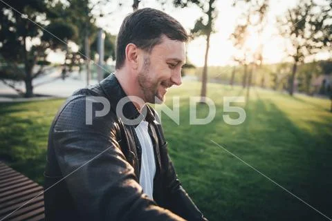 Sun light shining from his back.meditation and motivation concept Stock Photos