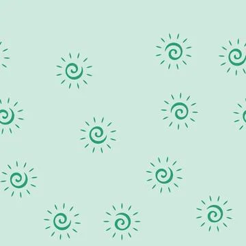 Sun light summer sunlight glyph seamless pattern Stock Illustration