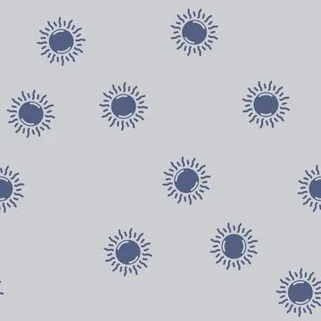 Sun light summer sunlight glyph vector seamless pattern Stock Illustration