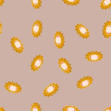 Sun light summer sunlight isometric icon seamless pattern Stock Illustration