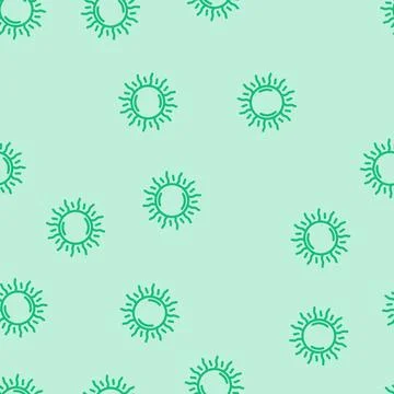 Sun light summer sunlight line vector seamless pattern Illustrazione stock
