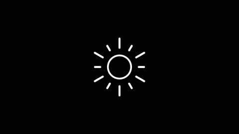 Sun line icon animation. Stock Footage 200384548
