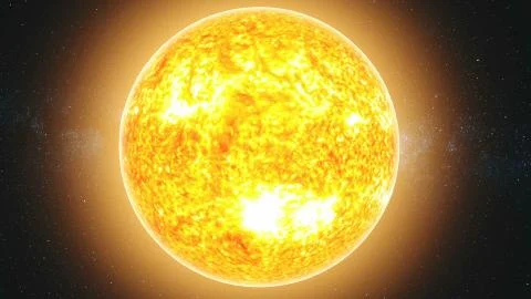 Sun lit earth fast motion reduce sight zoom out Ilustração Stock