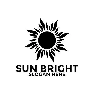 Sun logo design vector template, creative sun idea logo concept Stock Illustration