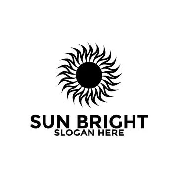 Sun logo design vector template, creative sun idea logo concept Stock Illustration