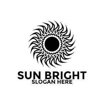 Sun logo design vector template, creative sun idea logo concept Stock Illustration