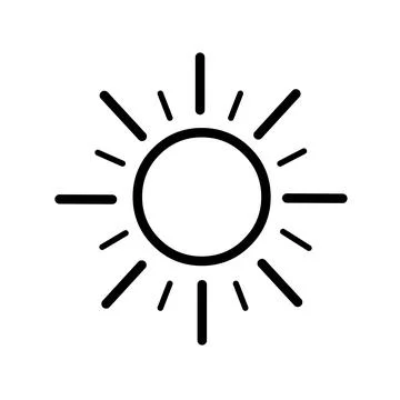 Sun logo icon vector Stock Illustration