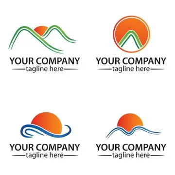 Sun logo Stock Illustration