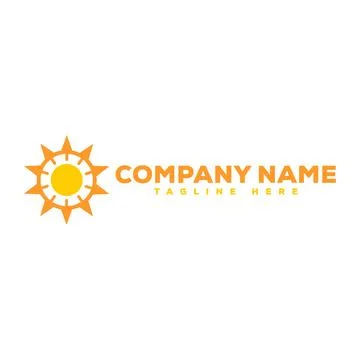 Sun logo Stock Illustration