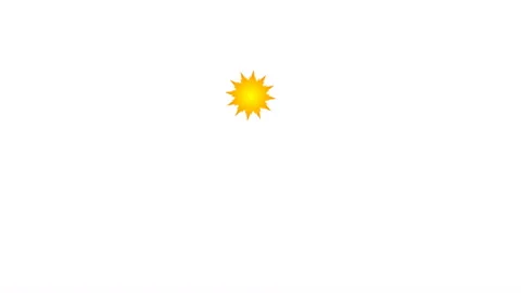Sun logo with text Stock Footage 121425520