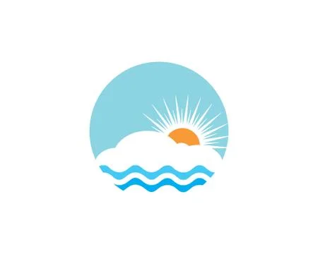 Sun logo vector template illustration Иллюстрация